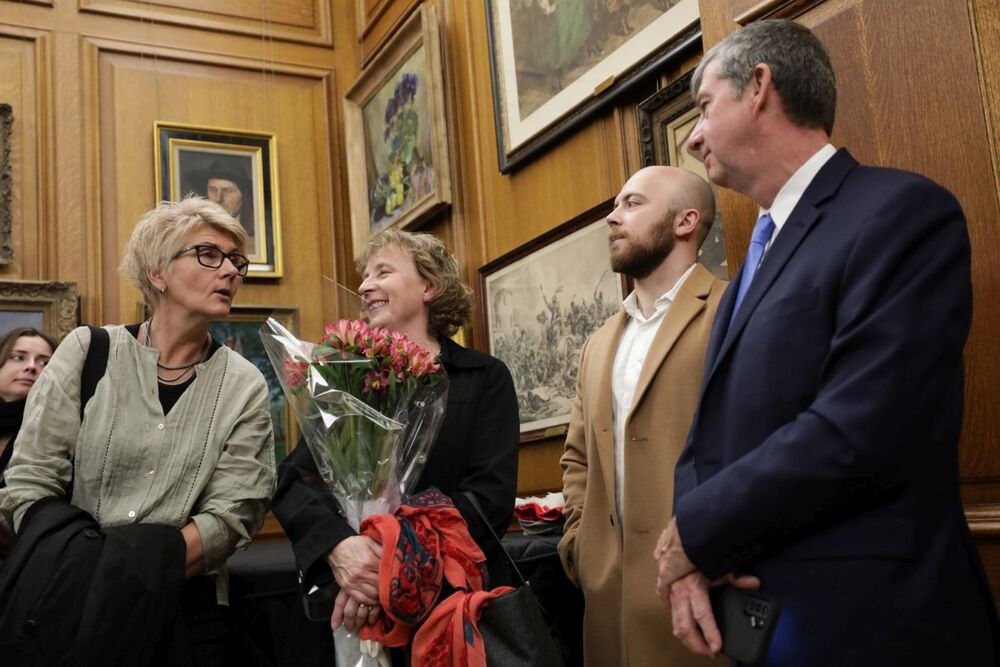 Wystawa IPN „Szlaki Nadziei. Odyseja Wolności” w Nowym Jorku – 8 listopada 2023. Fot. Mikołaj Bujak (IPN)