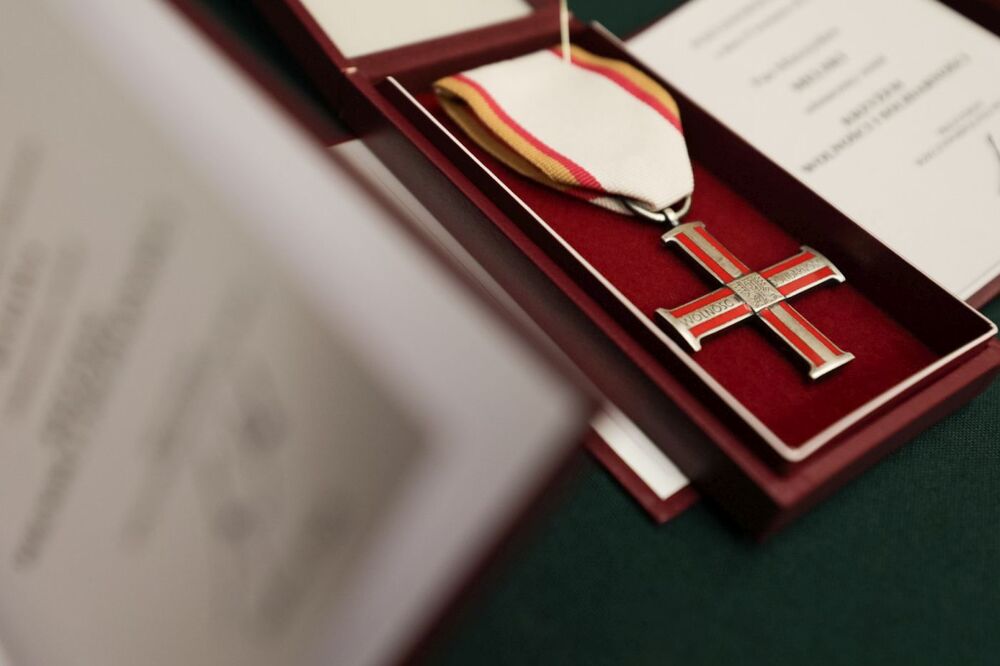 Uroczystość wręczenia Krzyży Wolności i Solidarności byłym działaczom opozycji antykomunistycznej – Nowy Jork, 8 listopada 2023. Fot. Mikołaj Bujak (IPN)