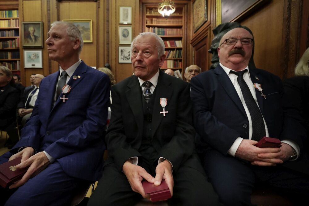 Uroczystość wręczenia Krzyży Wolności i Solidarności byłym działaczom opozycji antykomunistycznej – Nowy Jork, 8 listopada 2023. Fot. Mikołaj Bujak (IPN)