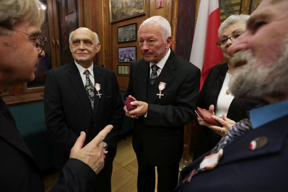 Uroczystość wręczenia Krzyży Wolności i Solidarności byłym działaczom opozycji antykomunistycznej – Nowy Jork, 8 listopada 2023. Fot. Mikołaj Bujak (IPN)