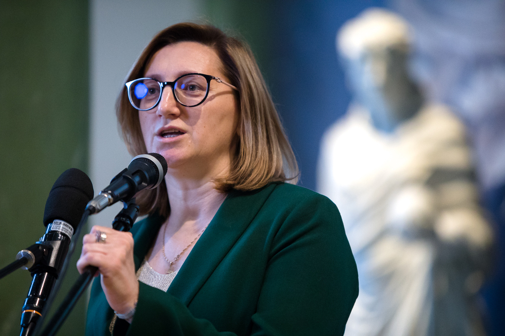 Międzynarodowa konferencja naukowa „Przyszłość i problemy edycji źródeł do historii XX wieku”. Na zdj. Marzena Kruk, dyrektor Archiwum IPN – Warszawa 16 listopada 2023. Fot. Sławek Kasper (IPN)