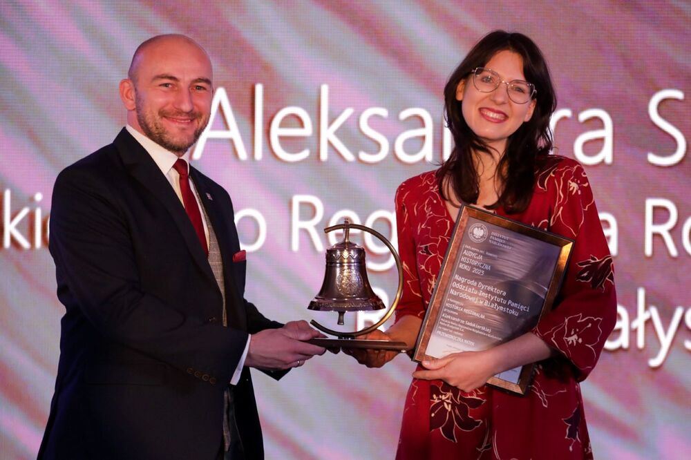 Gala finałowa X edycji ogólnopolskiego konkursu Audycja Historyczna Roku – Białystok, 30 listopada 2023. Fot. Mikołaj Bujak (IPN)