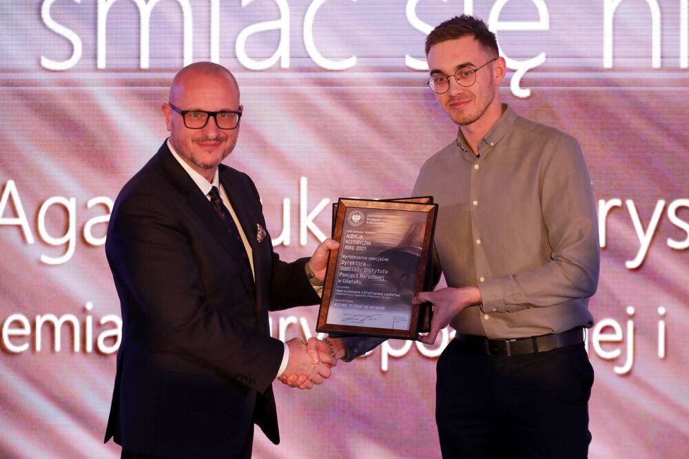 Gala finałowa X edycji ogólnopolskiego konkursu Audycja Historyczna Roku – Białystok, 30 listopada 2023. Fot. Mikołaj Bujak (IPN)