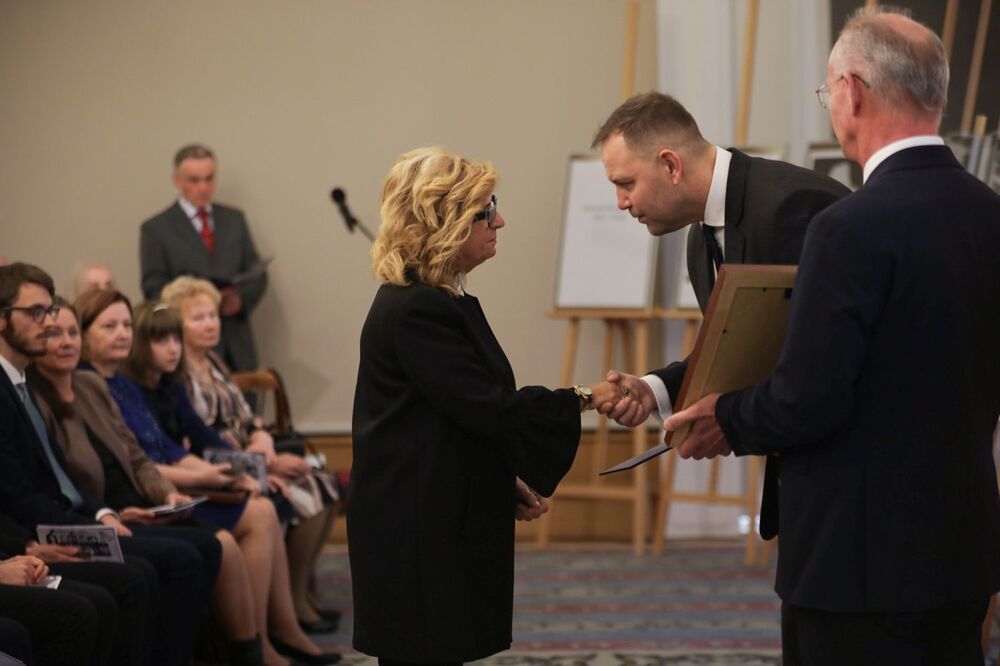 Uroczystość wręczenia not identyfikacyjnych – Warszawa, 1 grudnia 2023. Fot. Mikołaj Bujak (IPN)