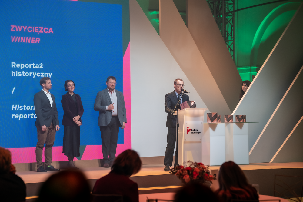 Nagroda i wyróżnienie dla publikacji Wydawnictwa IPN w konkursie Instytutu Pileckiego – Warszawa, 30 listopada 2023. Fot. Instytut Pileckiego