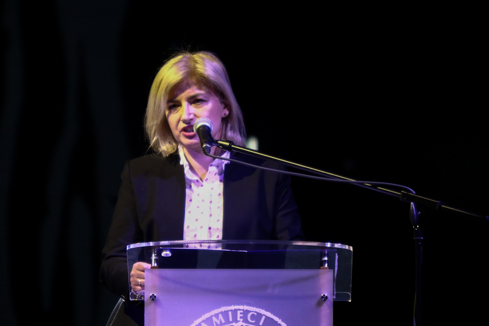 Zjazd Platformy Europejskiej Pamięci i Sumienia – Warszawa, 5 grudnia 2023. Na zdj. Agnieszka Jędrzak, dyrektor Biura Współpracy Międzynarodowej. Fot. Sławek Kasper (IPN)