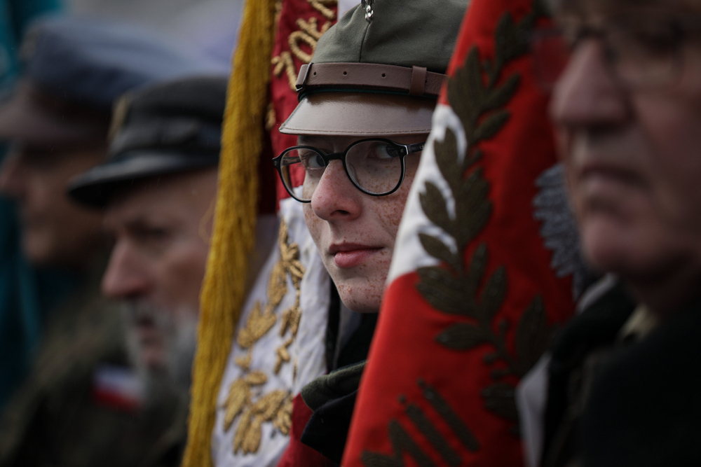 Odsłonięcie pomnika Powstania Zamojskiego – Bondyrz, 6 grudnia 2023. Fot. Mikołaj Bujak (IPN)