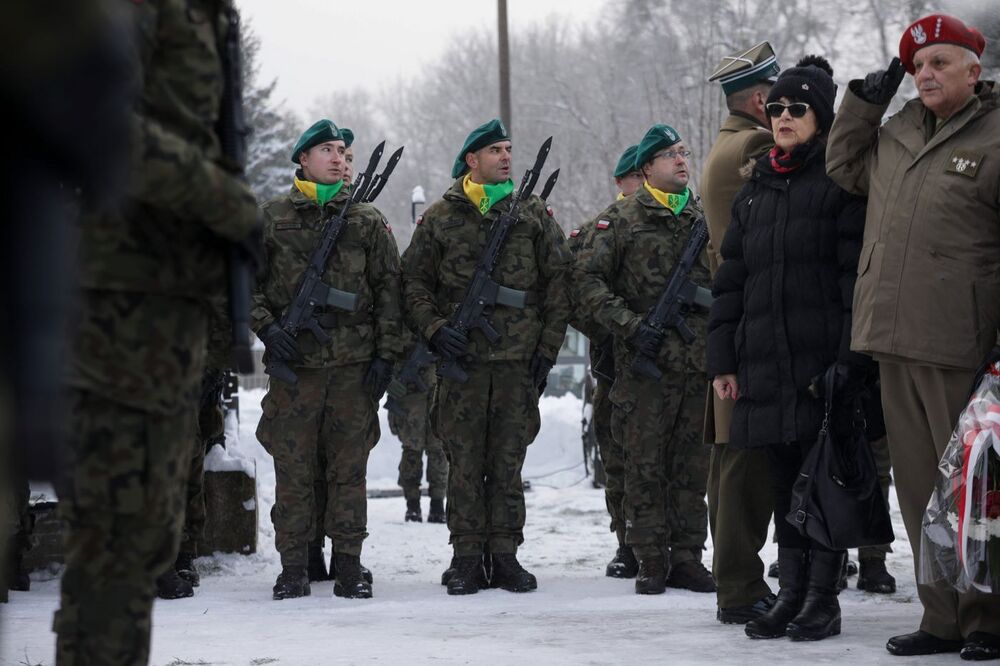 Odsłonięcie pomnika Powstania Zamojskiego – Bondyrz, 6 grudnia 2023. Fot. Mikołaj Bujak (IPN)