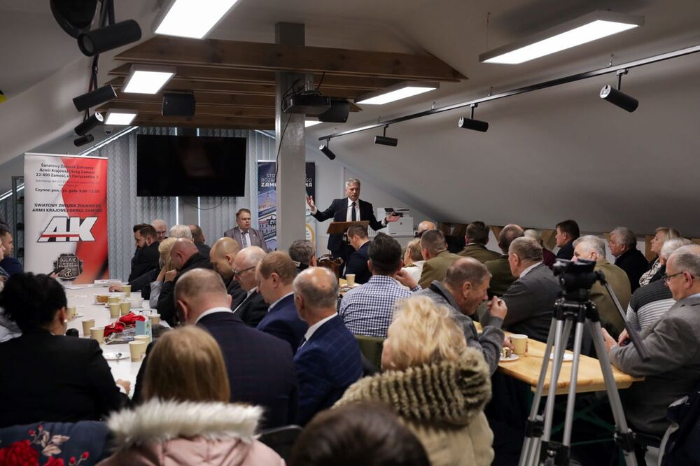 Konferencja naukowa poświęcona niemieckim represjom i zbrodniom na mieszkańcach polskich wsi podczas II wojny światowej – Bondyrz, 6 grudnia 2023. Fot. Mikołaj Bujak (IPN)