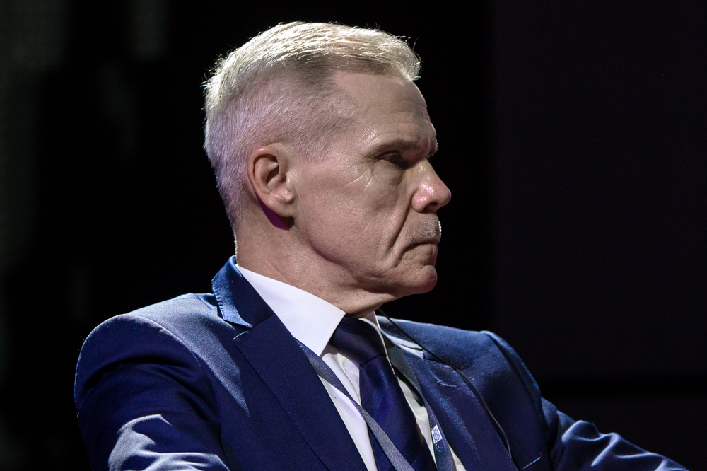 Dyskusja „Sprawiedliwi” podczas zjazdu Platformy Europejskiej Pamięci i Sumienia – Warszawa, 6 grudnia 2023. Na zdj. dr Gints Apals, historyk, Muzeum Okupacji Łotwy. Fot. Sławek Kasper (IPN)