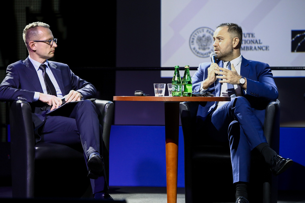 Debata „Polityka pamięci” podczas zjazdu Platformy Europejskiej Pamięci i Sumienia – Warszawa, 7 grudnia 2023. Fot. Sławek Kasper (IPN)