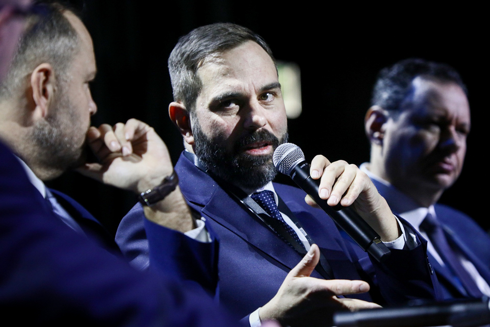 Debata „Polityka pamięci” podczas zjazdu Platformy Europejskiej Pamięci i Sumienia – Warszawa, 7 grudnia 2023. Fot. Sławek Kasper (IPN)