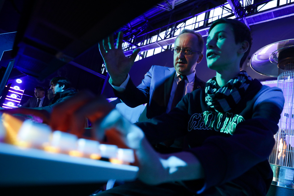 „Lotnicy – wojna w przestworzach” – kolejny autorski projekt gamingowy Instytutu Pamięci Narodowej – Warszawa, 12 grudnia 2023. Fot. Mikołaj Bujak (IPN)