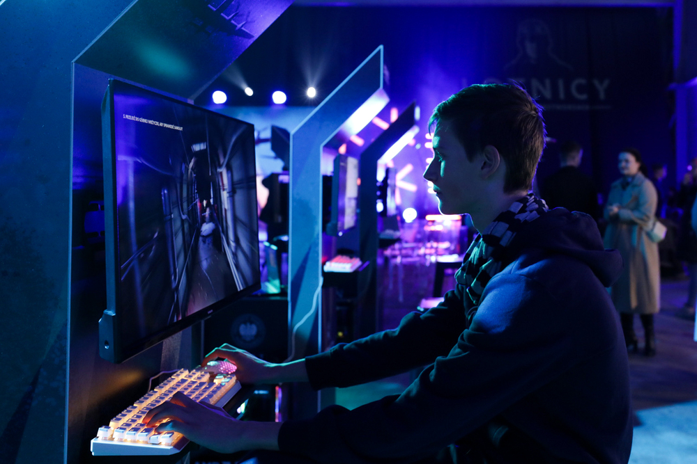 „Lotnicy – wojna w przestworzach” – kolejny autorski projekt gamingowy Instytutu Pamięci Narodowej – Warszawa, 12 grudnia 2023. Fot. Mikołaj Bujak (IPN)