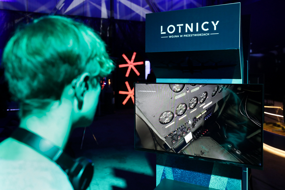 „Lotnicy – wojna w przestworzach” – kolejny autorski projekt gamingowy Instytutu Pamięci Narodowej – Warszawa, 12 grudnia 2023. Fot. Mikołaj Bujak (IPN)
