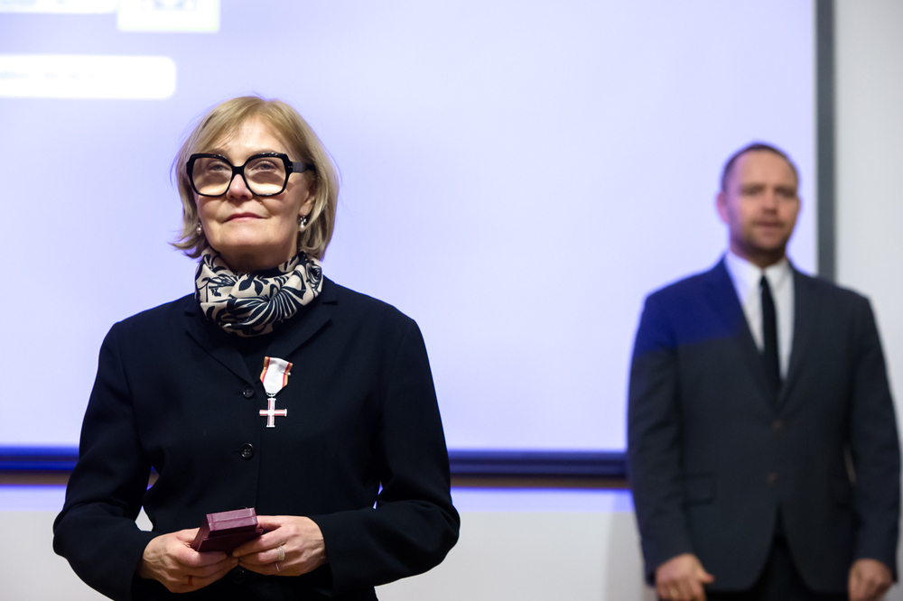 Uroczystość wręczenia Krzyży Wolności i Solidarności działaczom opozycji niepodległościowej – Warszawa, 13 grudnia 2023. Fot. Sławek Kasper (IPN)