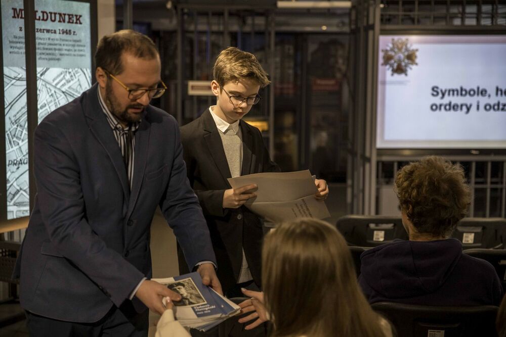 Kapitan Tadeusz Starzyński bohaterem kolejnej odsłony projektu Archiwum IPN „Historia w artefaktach zapisana” – Warszawa, 15 grudnia 2023. Fot. Katarzyna Adamów (IPN)