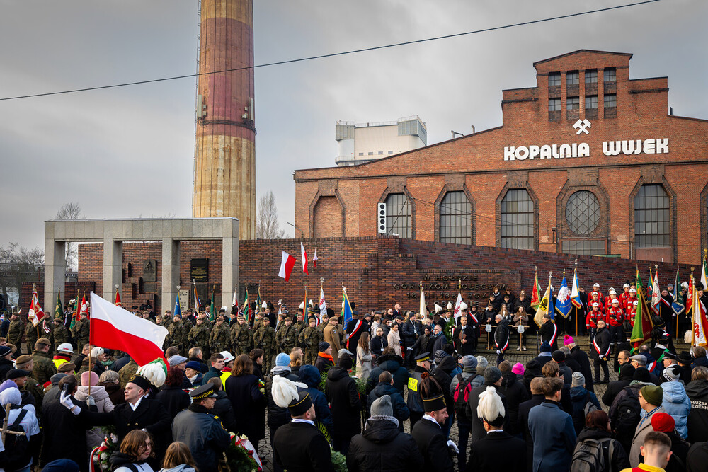 Obchody 42. rocznicy pacyfikacji kopalni „Wujek” w Katowicach – 16 grudnia 2023. Fot. Krzysztof Łojko (IPN)