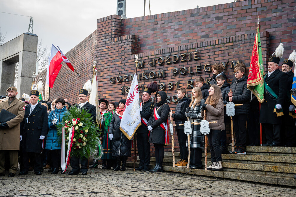 Obchody 42. rocznicy pacyfikacji kopalni „Wujek” w Katowicach – 16 grudnia 2023. Fot. Krzysztof Łojko (IPN)