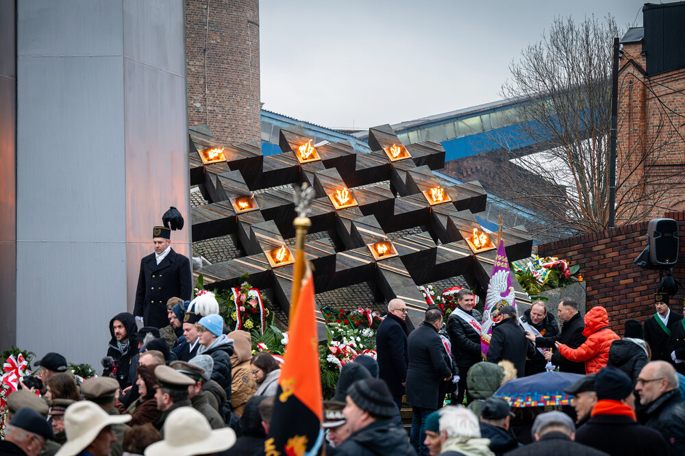 Obchody 42. rocznicy pacyfikacji kopalni „Wujek” w Katowicach – 16 grudnia 2023. Fot. Krzysztof Łojko (IPN)