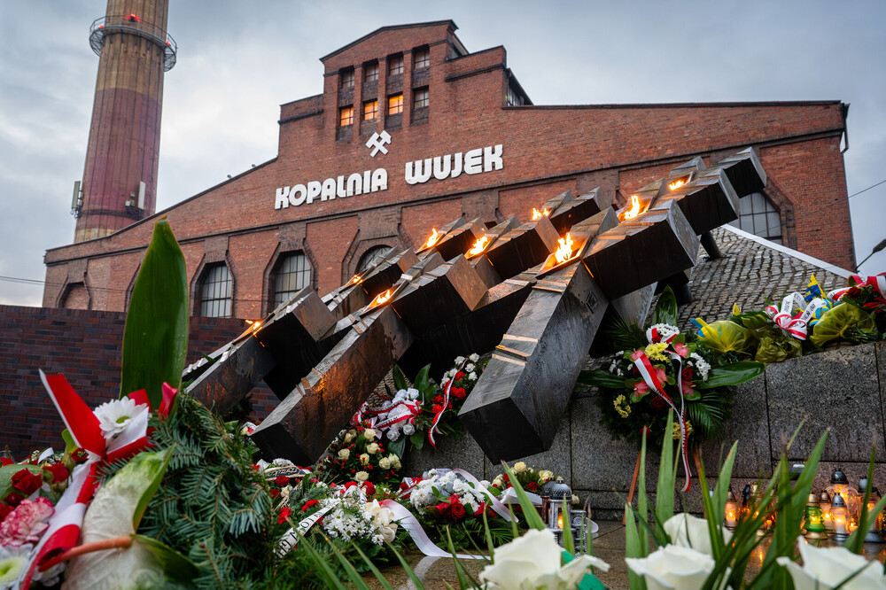 Obchody 42. rocznicy pacyfikacji kopalni „Wujek” w Katowicach – 16 grudnia 2023. Fot. Krzysztof Łojko (IPN)