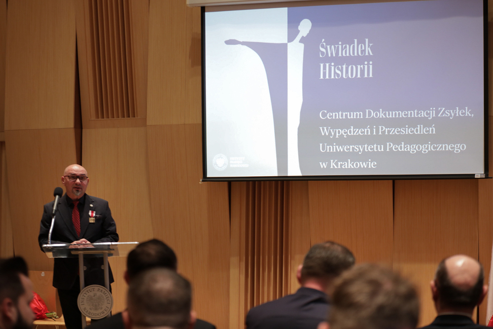 Gala XII edycji nagrody Świadek Historii dla województw małopolskiego i świętokrzyskiego – Kielce, 18 grudnia 2023. Fot. Mikołaj Bujak (IPN)