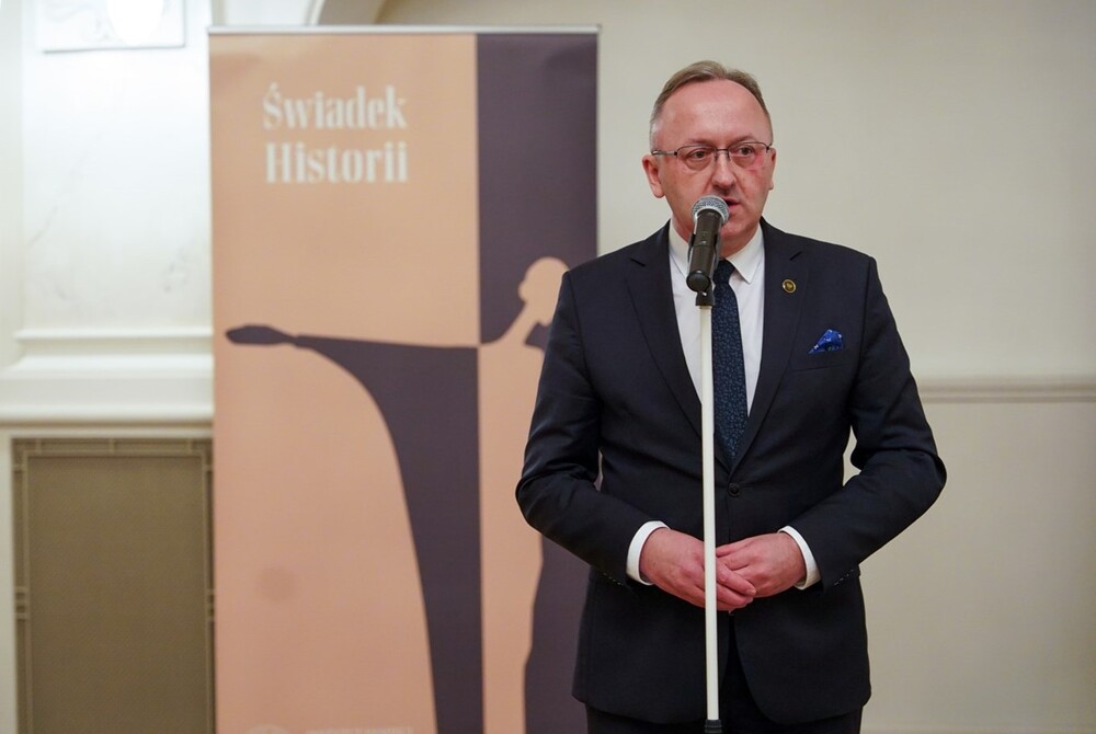 Gala XIV edycji nagrody „Świadek Historii” – Poznań, 21 grudnia 2023. Na zdj. zastępca prezesa IPN dr hab. Karol Polejowski. Fot. Bartosz Kochański (IPN)