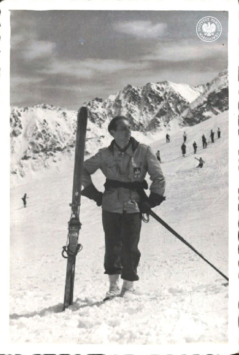 Jan Rodowicz w Tatrach zimą 1945/46 r. Fot. z zasobów IPN