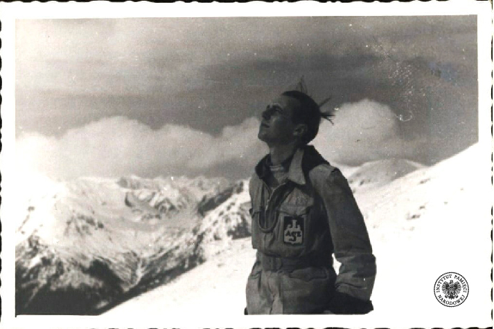 Jan Rodowicz w Tatrach zimą 1945/46 r. Fot. z zasobów IPN