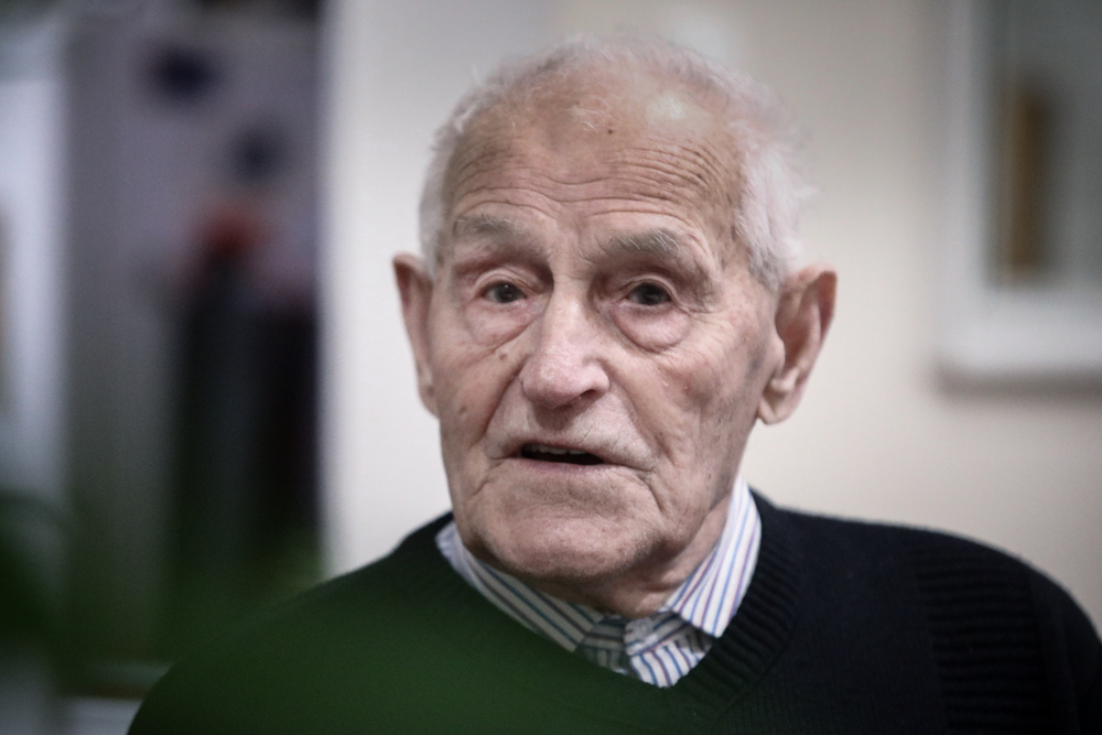 92. urodziny Eugeniusza Szylara, ratującego Żydów podczas II wojny światowej. Fot. Sławek Kasper (IPN)