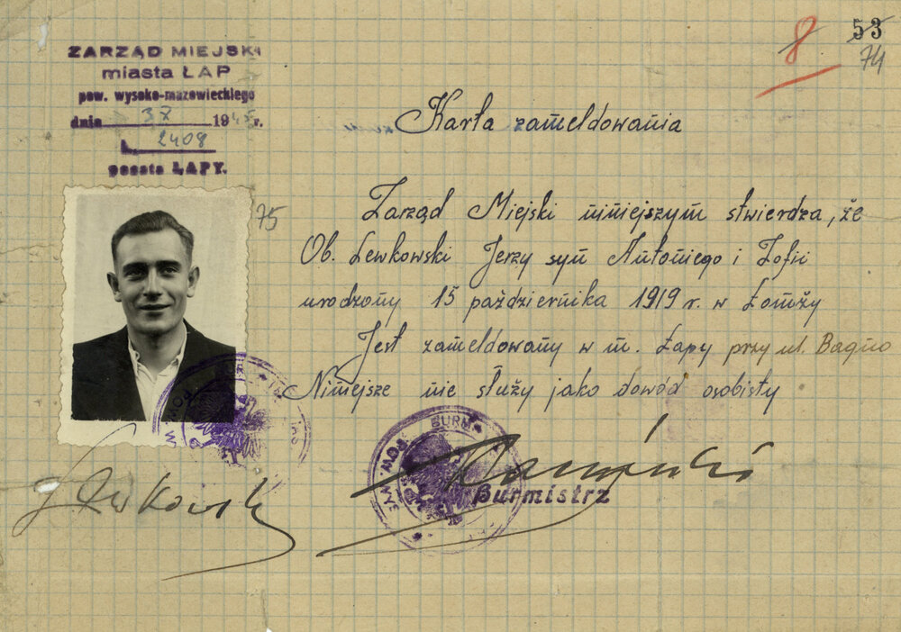 Karta Jerzego Lejkowskiego