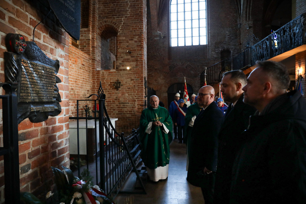 Uroczystość odsłonięcia upamiętnienia Kasy Wzajemnej Pomocy – Gdańsk, 15 stycznia 2024. Fot. Mikołaj Bujak (IPN)