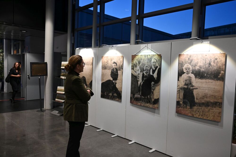 Otwarcie wystawy IPN „Śmierć za człowieczeństwo. Rodzina Ulmów” w Parlamencie Europejskim – 16 stycznia 2024. Fot. EKR