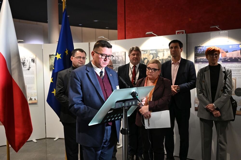 Otwarcie wystawy IPN „Śmierć za człowieczeństwo. Rodzina Ulmów” w Parlamencie Europejskim – 16 stycznia 2024. Fot. EKR