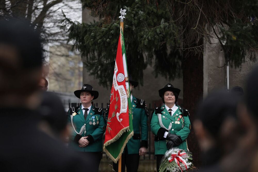 Obchody rocznicy Marszu Śmierci – Pszczyna, 18 stycznia 2024. Fot. Mikołaj Bujak (IPN)