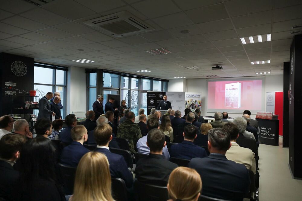 Prezentacja 5 tomu „Encyklopedii Solidarności” w Katowicach – 18 stycznia 2024. Fot. Mikołaj Bujak (IPN)