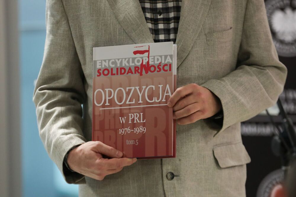 Prezentacja 5 tomu „Encyklopedii Solidarności” w Katowicach – 18 stycznia 2024. Fot. Mikołaj Bujak (IPN)