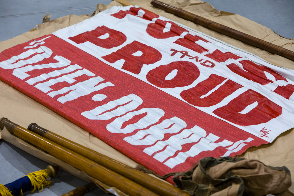 Materiały ze zbiorów Sokolstwa Polskiego w Ameryce trafiły do Archiwum IPN – briefing w siedzibie AIPN w Warszawie, 19 stycznia 2024. Fot. Sławek Kasper (IPN)