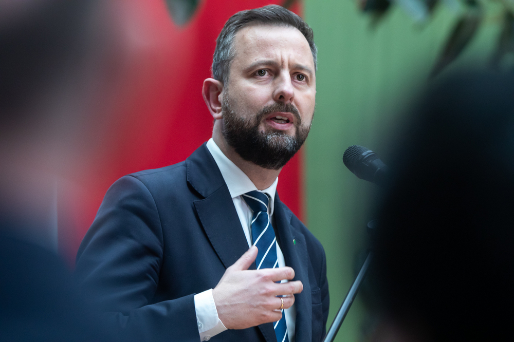 Na zdj. wicepremier, minister obrony narodowej Władysław Kosiniak-Kamysz podczas uroczystości w Wierzchosławicach w 150. rocznicę urodzin Wincentego Witosa – 21 stycznia 2024. Fot. Sławek Kasper (IPN)