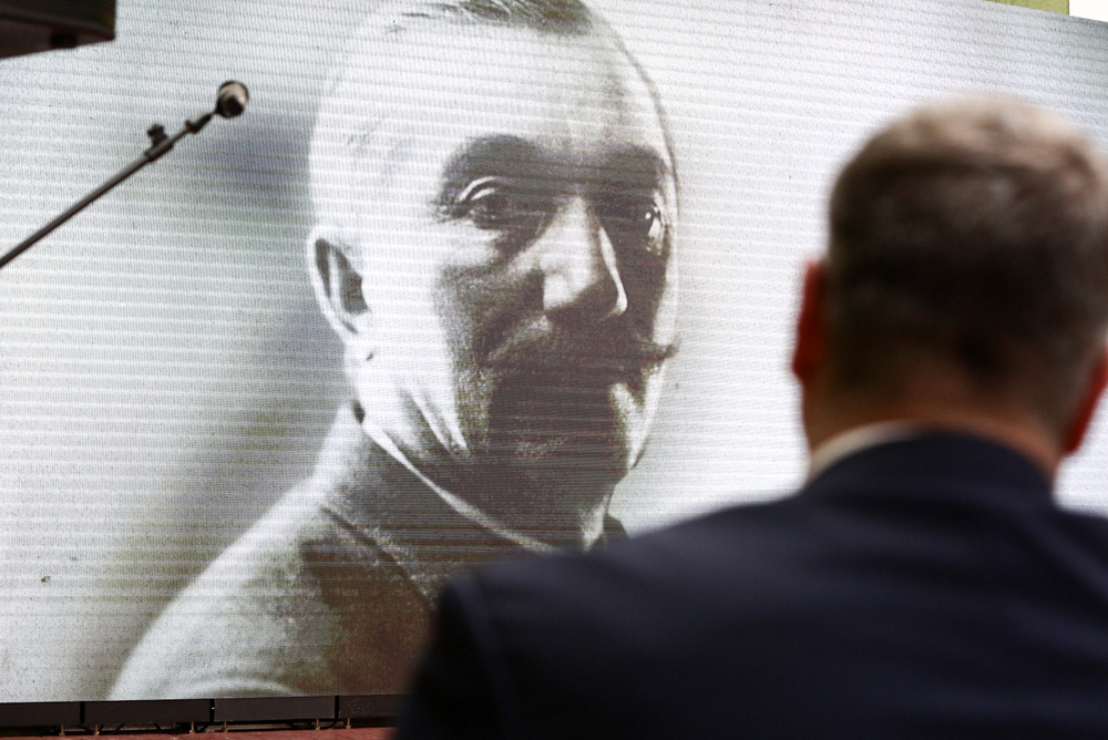 Uroczystości w Wierzchosławicach w 150. rocznicę urodzin Wincentego Witosa – 21 stycznia 2024. Fot. Sławek Kasper (IPN)