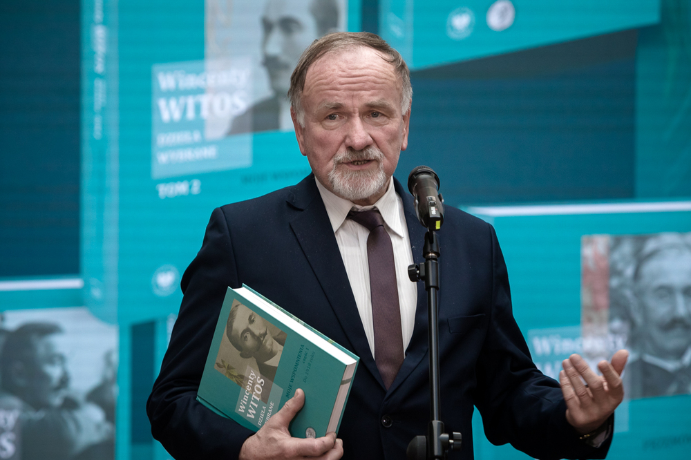 Uroczystości w Wierzchosławicach w 150. rocznicę urodzin Wincentego Witosa. Na zdj. Ryszard Ochwat – 21 stycznia 2024. Fot. Sławek Kasper (IPN)