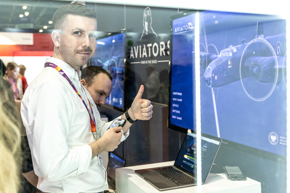 Światowa premiera edukacyjnego projektu gamingowego IPN „Lotnicy” w Londynie – 24 stycznia 2024. Fot. Paweł Grabowski (WOW Pictures)