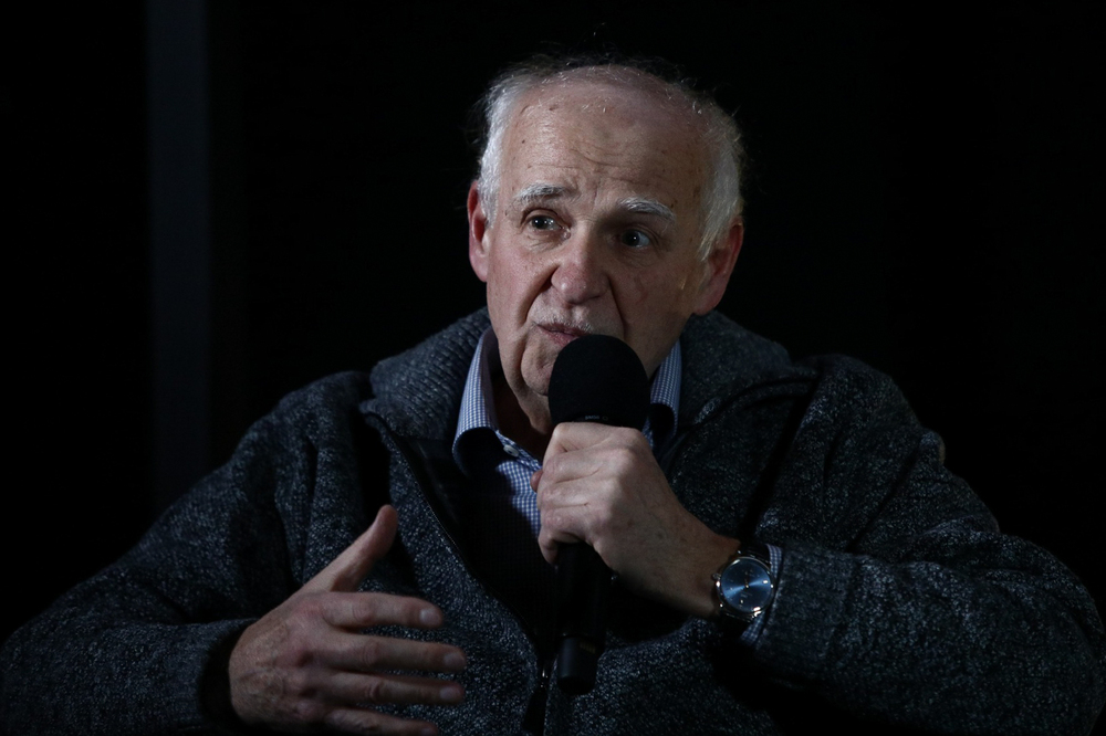 Projekcja filmu dokumentalnego „Pamiętajmy o KL Plaszow” – Warszawa, 24 stycznia 2024. Na zdj. Ryszard Kotarba. Fot. Sławek Kasper (IPN)