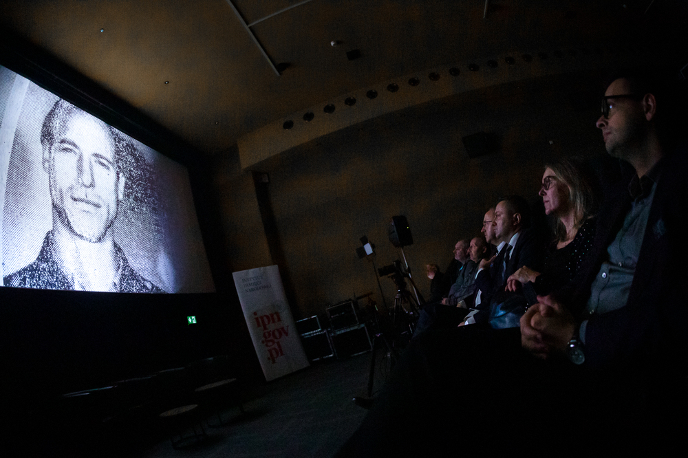 Projekcja filmu dokumentalnego „Pamiętajmy o KL Plaszow” – Warszawa, 24 stycznia 2024. Fot. Sławek Kasper (IPN)