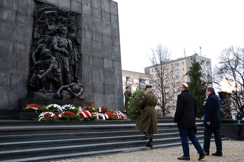 Międzynarodowy Dzień Pamięci o Ofiarach Holokaustu – Warszawa, 26 stycznia 2024 r. Fot. Sławek Kasper (IPN)
