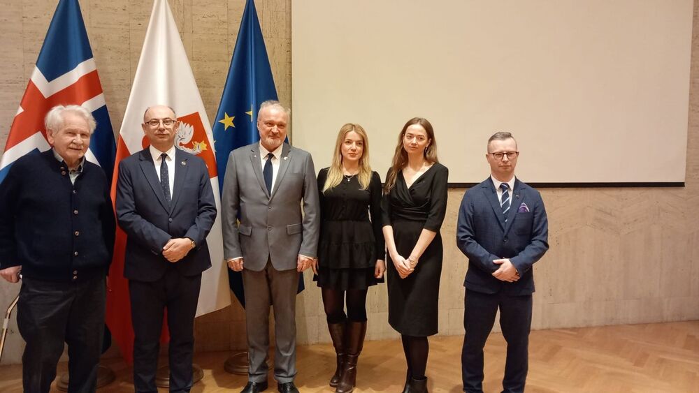 Spotkanie poświęcone rodzinie Ulmów w siedzibie Ambasady RP w Reykjaviku – 28 stycznia 2024. Fot. Blanka Kamińska-Pienkos (IPN)