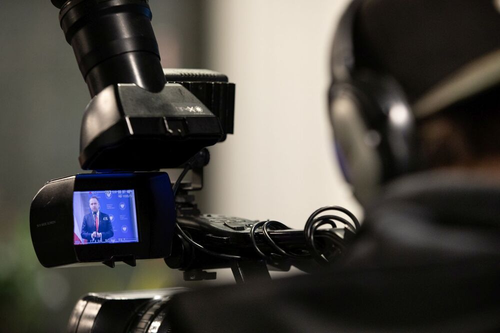 Znikające Symbole Pamięci: briefing prasowy prezesa IPN – Warszawa, 31 stycznia 2024. Fot. Mikołaj Bujak (IPN)