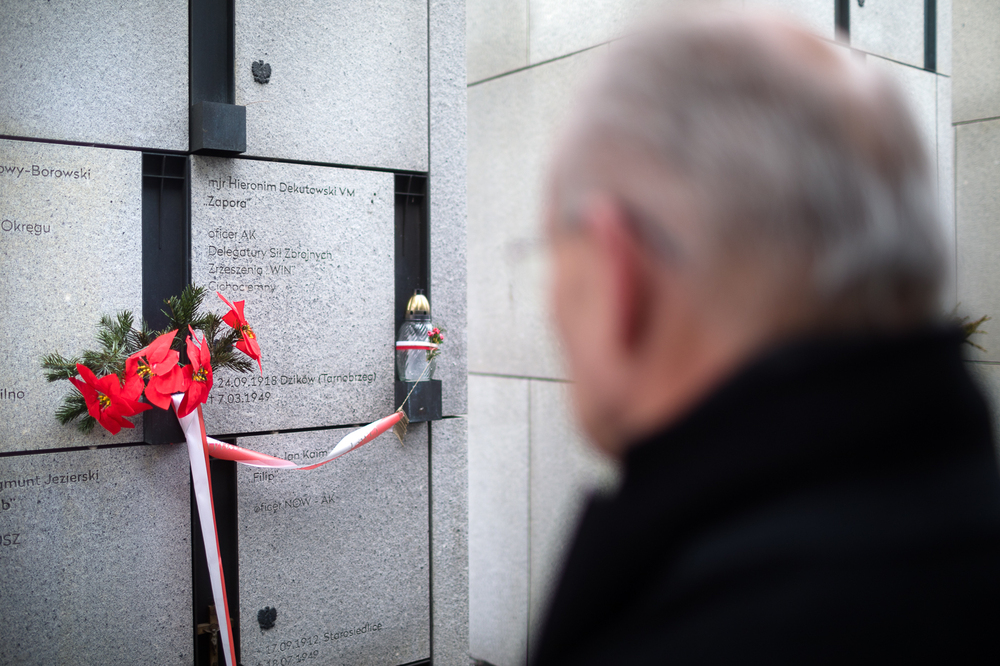 Upamiętniliśmy Żołnierzy Niezłomnych straconych 73 lata temu – Warszawa, 8 lutego 2024. Fot. Sławek Kasper (IPN)