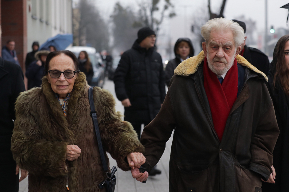 Odsłonięcie tablicy pamiątkowej śp. prezydenta Lecha Kaczyńskiego – Gdańsk, 12 lutego 2024. Fot. Mikołaj Bujak (IPN)