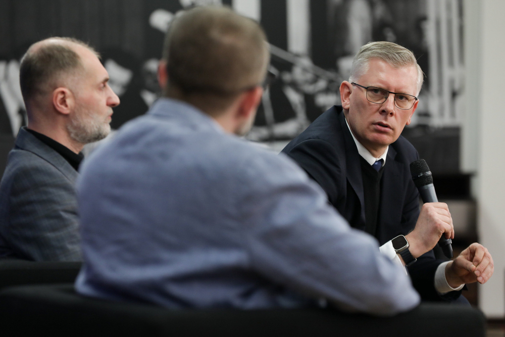 Dyskusja „Wokół postaci śp. Prezydenta Lecha Kaczyńskiego – Gdańsk, 12 lutego 2024. Fot. Mikołaj Bujak (IPN)